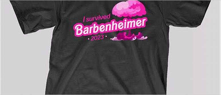 Barbenheimer split shirt